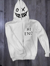 Zip-Up Letter Hoodie – Bold, Comfortable